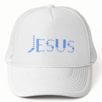 Jesus 72 Bleu Trucker Hats