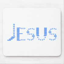 Jesus 72 Bleu Mousepads