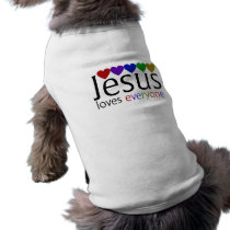 Jésus aime chacun vêtements pour animaux domestiques