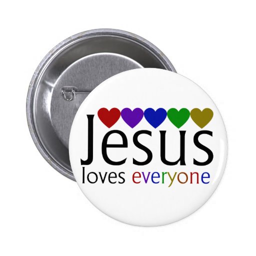 Jésus aime chacun pin's