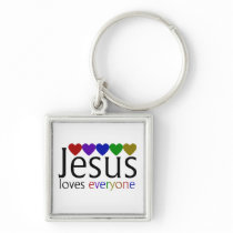 Jésus aime chacun porte-clés