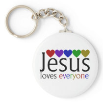 Jésus aime chacun porte-clés
