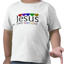 Jésus aime chacun t-shirts