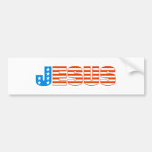 Jesus America Bumper Sticker