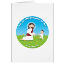 Jesus and Child Card