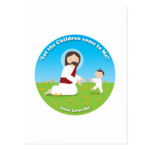 Jesus and Child Postcard