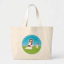 Jesus and Child Tote Bag