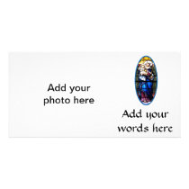 Jesus and Mary stained glass window Photo Greeting Card