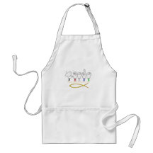 JESUS  ASL FINGER SPELLED SIGN COLORS APRONS