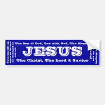 JÉSUS AUTOCOLLANTS POUR VOITURE