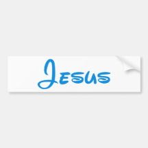 Jesus Bleu Bumper Stickers