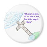 Jesus bridge refrigerator magnet