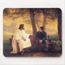 Jesus Cares For Me Mouse Pad