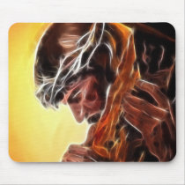 Jesus Carrying The Cross Mousepads