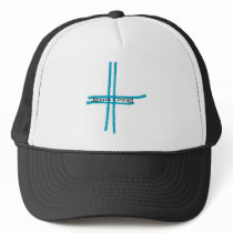 Jésus Christ croix bleue Trucker Hats