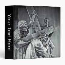 Jesus Christ & Cross Notebook 3 Ring Binder