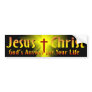 Jesus Christ: God's Answer Bumper Sticker