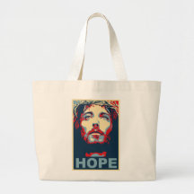 Jesus Christ Hope Canvas Bag