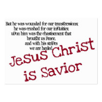 Jesus Christ is Saviour (Tract) Business Card