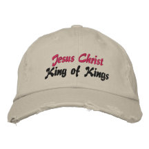 Jesus Christ King of Kings Cap Embroidered Hat