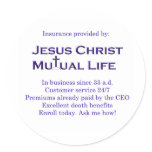 Jesus Christ Mutual Life stickers