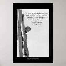 Jesus Christ on cross poster