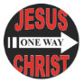 Jesus Christ One Way Stickers