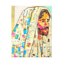 Jesus Christ Portrait -Mixed Media- Modern Art Canvas Prints