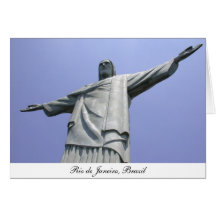 Jesus Christ Redeemer, Rio de Janeiro, Brazil Greeting Card