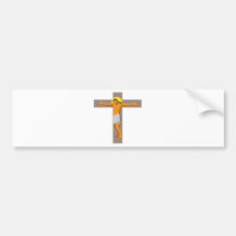 Jésus-Christ sur rétro croisé Autocollants Pour Voiture