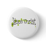 Jésus Christ taches vertes buttons