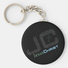 Jesus Christ Typo Art Keychain