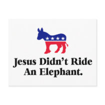 Jesus Didn't Ride An Elephant Postcards