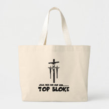 Jesus died for our sins canvas bag