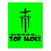 Jesus died for our sins post cards