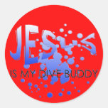 JESUS DIVE BUDDY STICKER