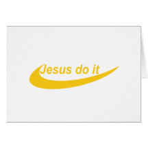 Jesus Do It Jaune Greeting Card