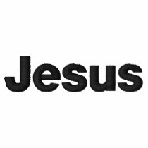 Jesus Camisa Manga Longa Polo Bordada