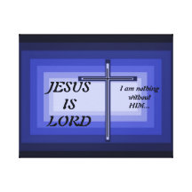JÉSUS EST copie de toile étirée par SEIGNEUR Impression Sur Toile