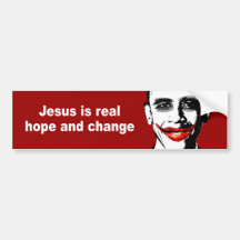 JÉSUS EST VRAIS ESPOIR ET CHANGEMENT AUTOCOLLANTS POUR VOITURE