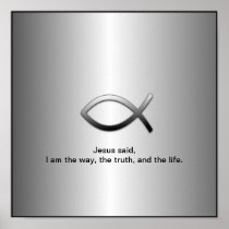 Jesus Fish Christian Ichthys Custom Scripture
