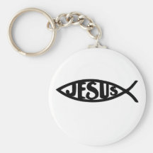 Jesus Fish (Keychain Black)