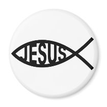 Jesus Fish Symbol Refrigerator Magnets