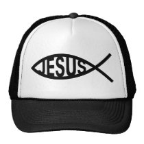 Jesus Fish Symbol hats