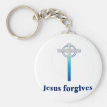 jesus forgives key chain