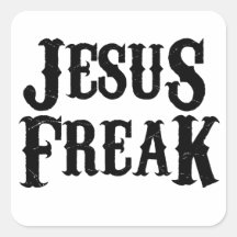 Jesus Freak Square Sticker