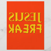 Jesus Freak (SUSEJ KAERF) Full Colour Flyer