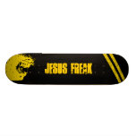 Jesus Freak Yellow Stripes Grunge Skate Boards