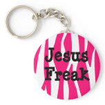 Jesus Freak Zebra Striped Keychain