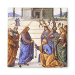 Jesus gives Peter the keys to Heaven Magnet